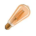Ampoule Edison forme d'ampoule ST64 FILAMENT GOLD 4 fois, dimmable ST64 clair E27 7,5W 700lm 2500K 320° CRI >90 gradable