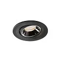LED Ceiling recessed luminaire NUMINOS® MOVE S, 4000K, 40°, black/chrome