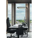 SLV Lampadaire WORKLIGHT haut bas, pour VDU, avec capteur, UGR < 19 IP20, noir  gradable