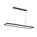 Luminaire à suspension WORKLIGHT DALI haut bas, contrôlable par DALI, UGR < 19 IP20, noir gradable