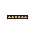 Ceiling recessed luminaire MILANDOS 6, 45°, 3000K, black