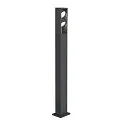 SLV Lampadaire d'extérieur ESKINA FRAME 125 DOUBLE CCT à 2 flammes, CCT Switch, réglable IP65, anthrazit 