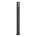 SLV Lampadaire d'extérieur ESKINA FRAME 175 DOUBLE CCT à 2 flammes, CCT Switch, réglable IP65, anthrazit 