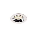 Plafonnier encastré NUMINOS XS IP20/IP44, chrome, blanche