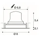 SLV Plafonnier encastré NUMINOS MOVE XS IP20, noir 