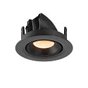 SLV Plafonnier encastré NUMINOS GIMBLE XS, noir 