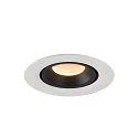 SLV Plafonnier encastré NUMINOS GIMBLE XS, noir , blanche