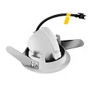 SLV Plafonnier encastré NUMINOS GIMBLE XS, noir , blanche