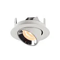 SLV Plafonnier encastré NUMINOS GIMBLE XS, chrome, blanche
