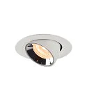 SLV Plafonnier encastré NUMINOS GIMBLE XS, chrome, blanche