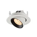 SLV Plafonnier encastré NUMINOS GIMBLE XS, noir , blanche