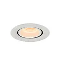 SLV Plafonnier encastré NUMINOS GIMBLE XS, blanche