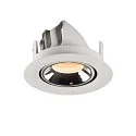 SLV Plafonnier encastré NUMINOS GIMBLE XS, chrome, blanche