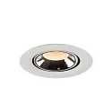 SLV Plafonnier encastré NUMINOS GIMBLE XS, chrome, blanche
