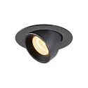 LED Ceiling recessed luminaire NUMINOS® GIMBLE XS, 3000K, 20°, black