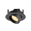 SLV LED Ceiling recessed luminaire NUMINOS® GIMBLE XS, 3000K, 40°, black