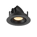 SLV Plafonnier encastré NUMINOS GIMBLE XS, noir 