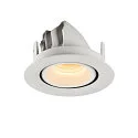 SLV Plafonnier encastré NUMINOS GIMBLE XS, blanche