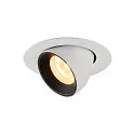 LED Ceiling recessed luminaire NUMINOS® GIMBLE XS, 3000K, 40°, white/black