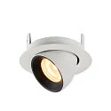 SLV Plafonnier encastré NUMINOS GIMBLE XS, noir , blanche