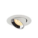 SLV Plafonnier encastré NUMINOS GIMBLE XS, chrome, blanche