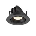 SLV Plafonnier encastré NUMINOS GIMBLE XS, noir 