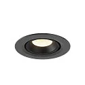 SLV Plafonnier encastré NUMINOS GIMBLE XS, noir 