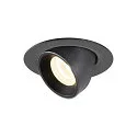 Plafonnier encastré NUMINOS GIMBLE XS, noir 