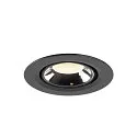 SLV LED Ceiling recessed luminaire NUMINOS® GIMBLE XS, 4000K, 55°, black/chrome