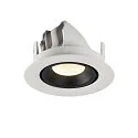 SLV Plafonnier encastré NUMINOS GIMBLE XS, noir , blanche