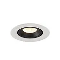 SLV Plafonnier encastré NUMINOS GIMBLE XS, noir , blanche