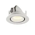SLV Plafonnier encastré NUMINOS GIMBLE XS, blanche
