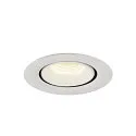 SLV Plafonnier encastré NUMINOS GIMBLE XS, blanche