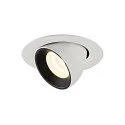 LED Ceiling recessed luminaire NUMINOS® GIMBLE XS, 4000K, 55°, white/black