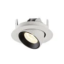 SLV Plafonnier encastré NUMINOS GIMBLE XS, noir , blanche