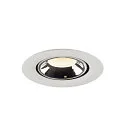 SLV Plafonnier encastré NUMINOS GIMBLE XS, chrome, blanche