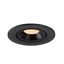 SLV Plafonnier encastré NUMINOS GIMBLE S, noir 