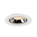 SLV Plafonnier encastré NUMINOS GIMBLE S, chrome, blanche