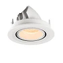 SLV Plafonnier encastré NUMINOS GIMBLE S, blanche