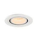 SLV Plafonnier encastré NUMINOS GIMBLE S, blanche