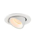 SLV Plafonnier encastré NUMINOS GIMBLE S, blanche