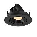 SLV Plafonnier encastré NUMINOS GIMBLE S, noir 