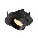 SLV Plafonnier encastré NUMINOS GIMBLE S, noir 