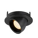 SLV Plafonnier encastré NUMINOS GIMBLE S, noir 