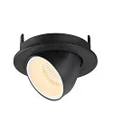 SLV LED Ceiling recessed luminaire NUMINOS® GIMBLE S, 3000K, 40°, black/white