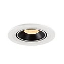 SLV Plafonnier encastré NUMINOS GIMBLE S, noir , blanche