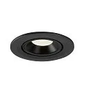 SLV LED Ceiling recessed luminaire NUMINOS® GIMBLE S, 4000K, 20°, black