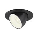 LED Ceiling recessed luminaire NUMINOS® GIMBLE S, 4000K, 40°, black/white