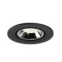 SLV Plafonnier encastré NUMINOS GIMBLE S, chrome, noir 