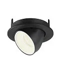 SLV Plafonnier encastré NUMINOS GIMBLE S, noir , blanche
